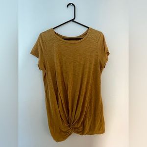 Mustard yellow maternity top